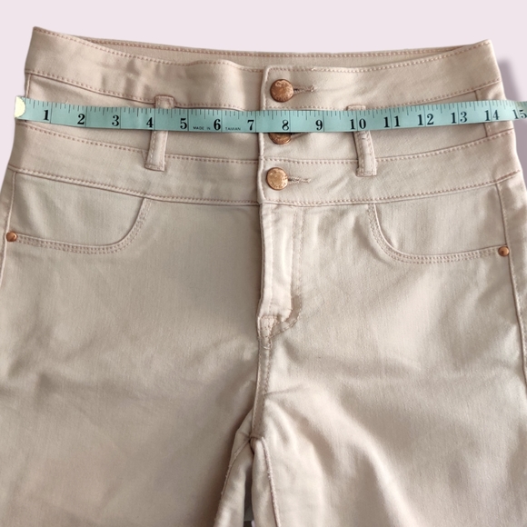 Refuge Light Pink 3 Button High Waisted Pants - Picture 6 of 6